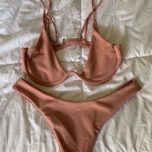 Blush pink bathing suit